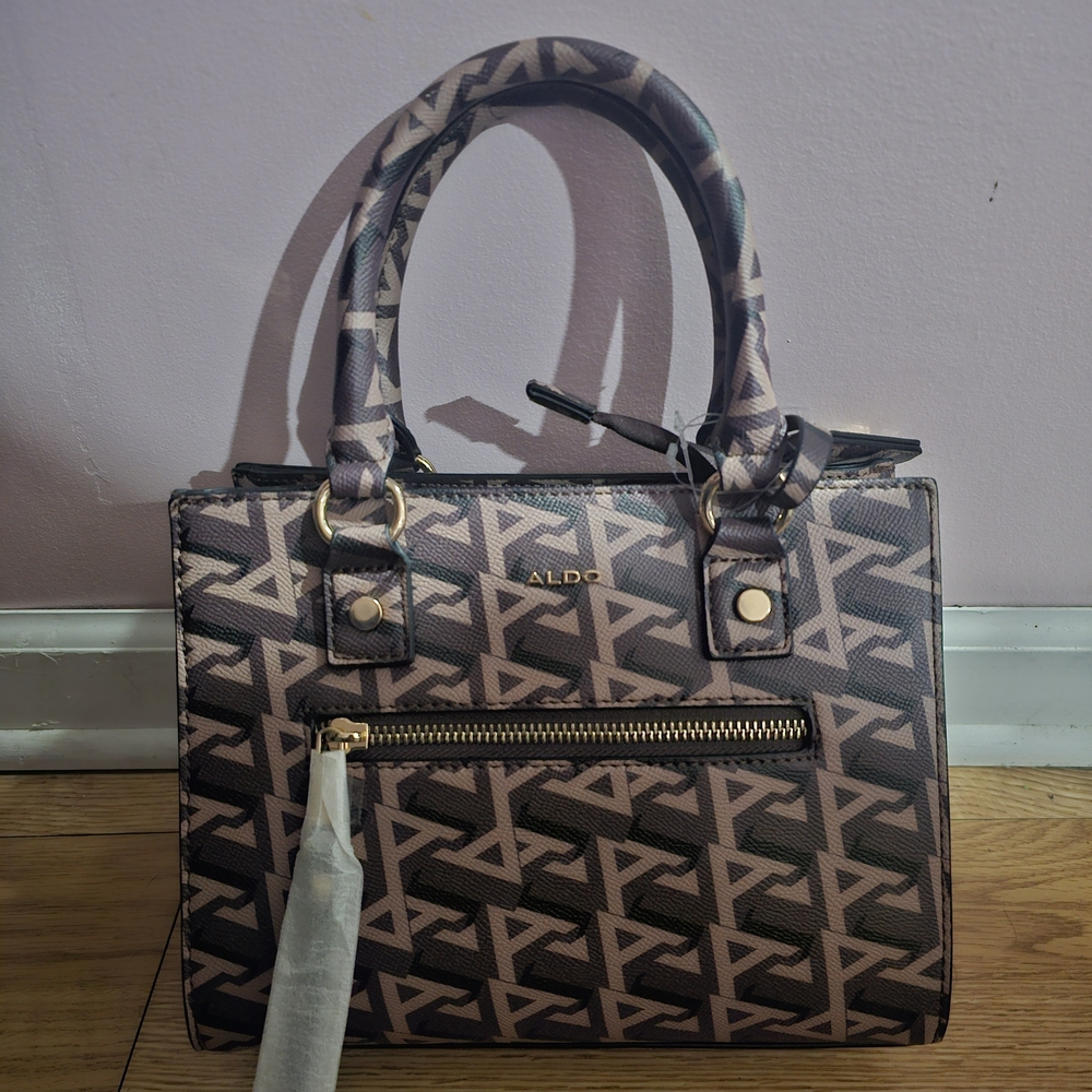 ALDO Pink and Black Patterned Women's Bag